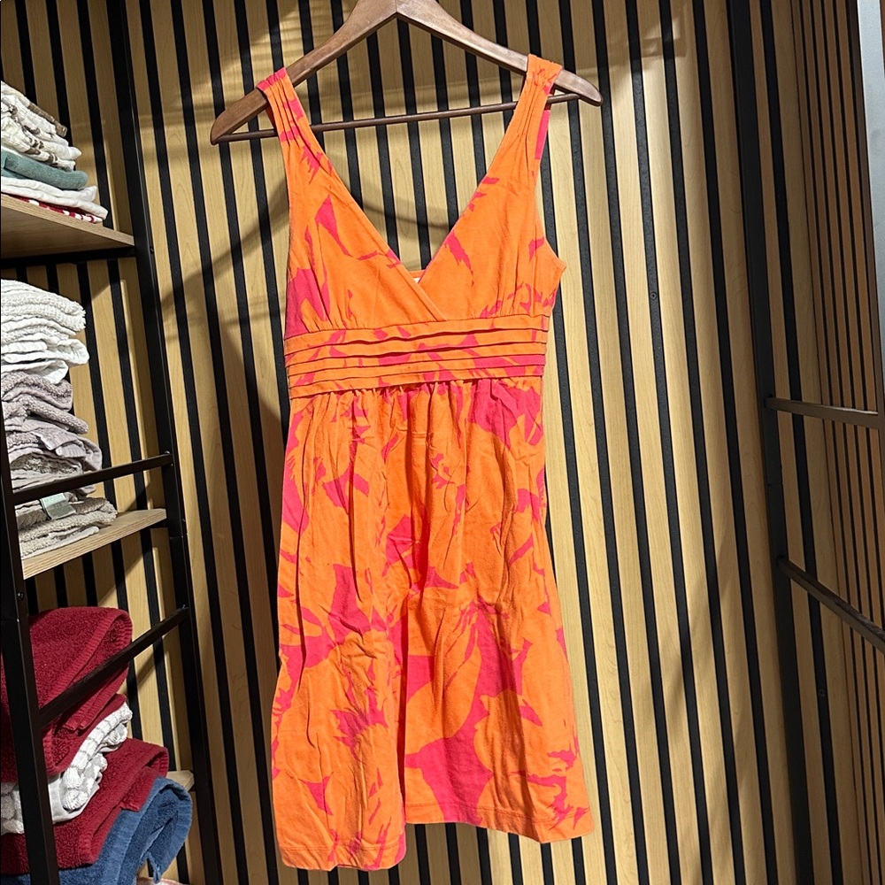 American Eagle Outfitters Orange and Pink Dress